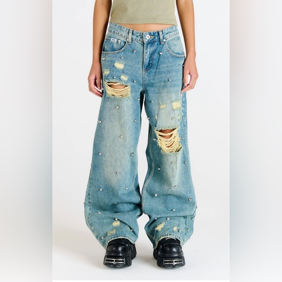 Ragged Priest Dirty Wash Distressed Release Jeans NWT - Picture 1 of 7
